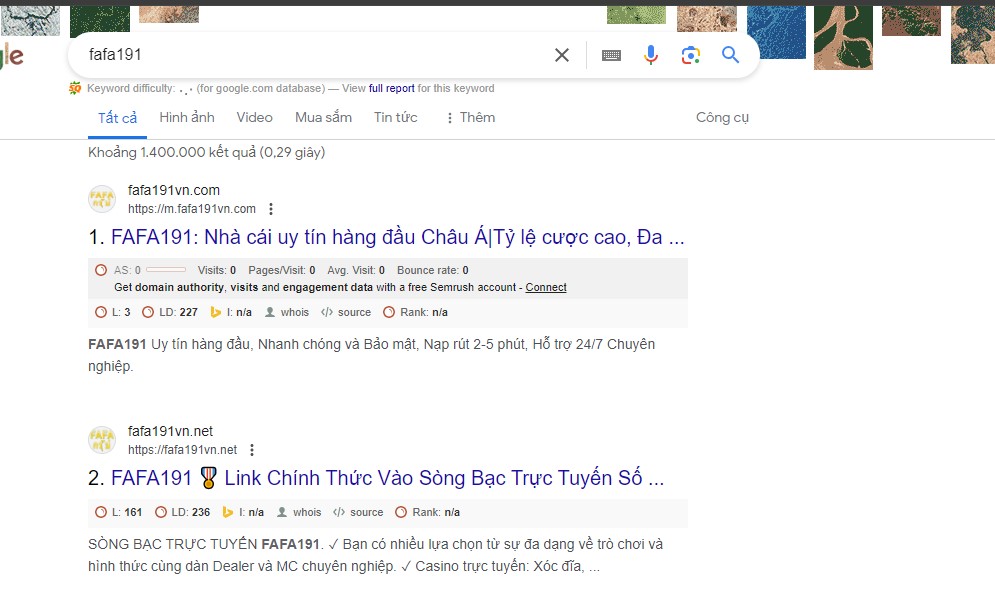 Tổng hợp về FAFA191 - Link 10 trang chính thức trên Google 2 FAFA191vn.com